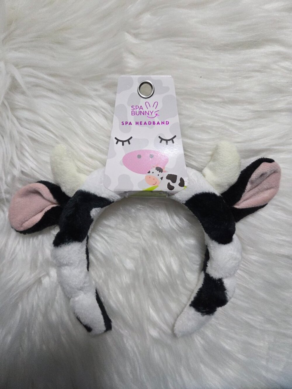Spa Bunny Cow Themed Spa Headband